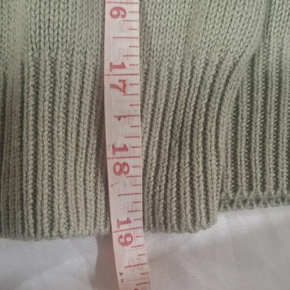Divided Women's Sage Green Sweater with Daisy Embroidery Size S - Picture 10 of 10